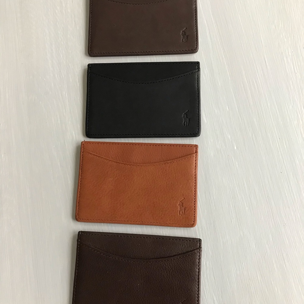Four Polo  Ralph Lauren Slim Card Cases